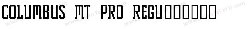 Columbus MT Pro Regu字体转换